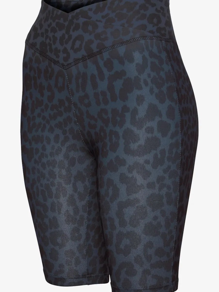 Cycliste à motifs léopard avec large ceinture confortable