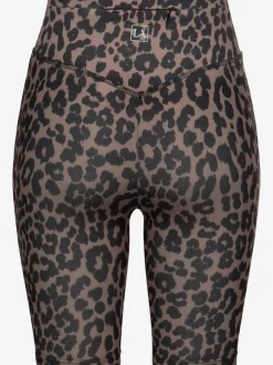 Cycliste à motifs léopard avec large ceinture confortable