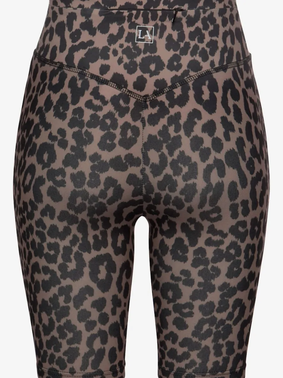 Cycliste à motifs léopard avec large ceinture confortable