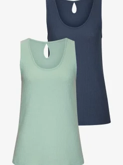Débardeur ample à découpe au dos en piqué avec finition recyclée