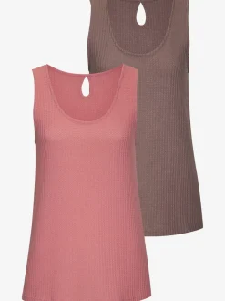 Débardeur ample à découpe au dos en piqué avec finition recyclée