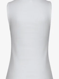 Débardeur basique à larges bretelles en coton extensible