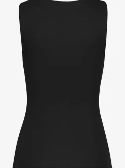 Débardeur basique à larges bretelles en coton extensible