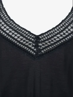 Débardeur de plage à bretelles en dentelle crochetée