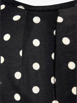 Débardeur de plage à encolure en V à pois en viscose