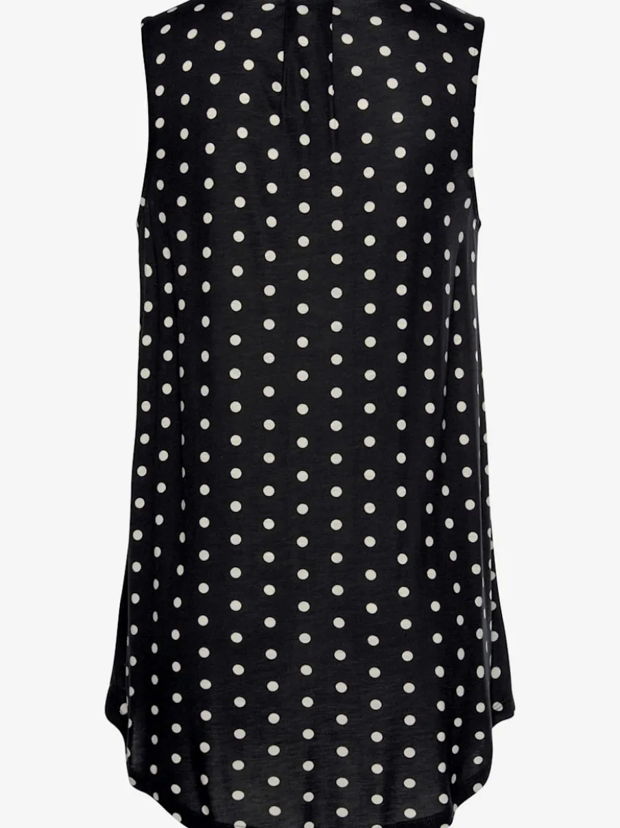 Débardeur de plage à encolure en V à pois en viscose