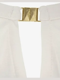 Débardeur à encolure fendue et boucle décorative en viscose
