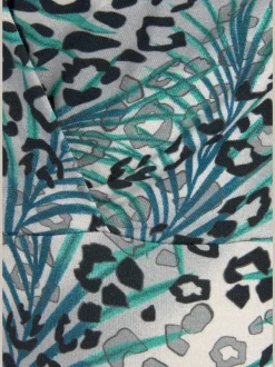 Débardeur encolure V avec motifs animaliers et couture flatteuse