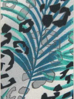 Débardeur encolure V avec motifs animaliers et couture flatteuse