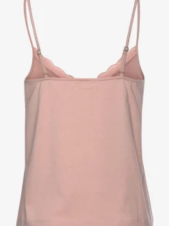 Débardeur en jersey avec col en V et dentelle