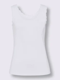 Débardeur en jersey doux avec encolure ronde et bretelles larges