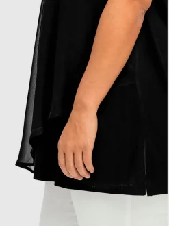 Débardeur 2 en 1 look superposé féminin