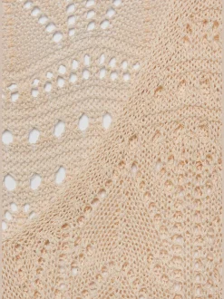 Débardeur en tricot à encolure dégagée avec motif ajouré