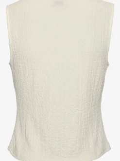Débardeur gilet à encolure en V et boutons décoratifs