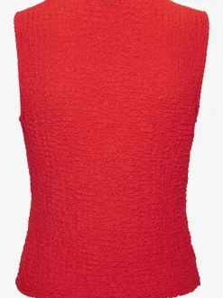 Débardeur gilet à encolure en V et boutons décoratifs