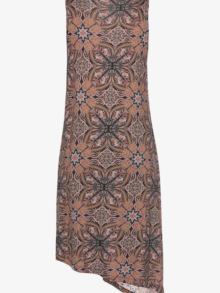 Débardeur long asymétrique avec fente latérale et caleçon 3/4