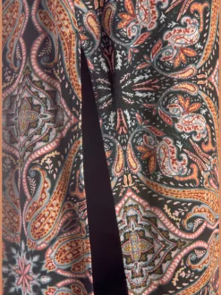 Débardeur long asymétrique avec fente latérale et caleçon 3/4