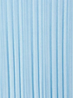 Débardeur long en tissu brillant avec plis et encolure ronde