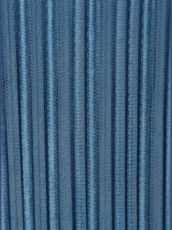 Débardeur long en tissu brillant avec plis et encolure ronde