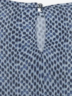 Débardeur à épaules légèrement froncées avec large ceinture smockée en viscose douce
