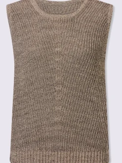 Débardeurs en tricot avec motif animal et encolure ronde