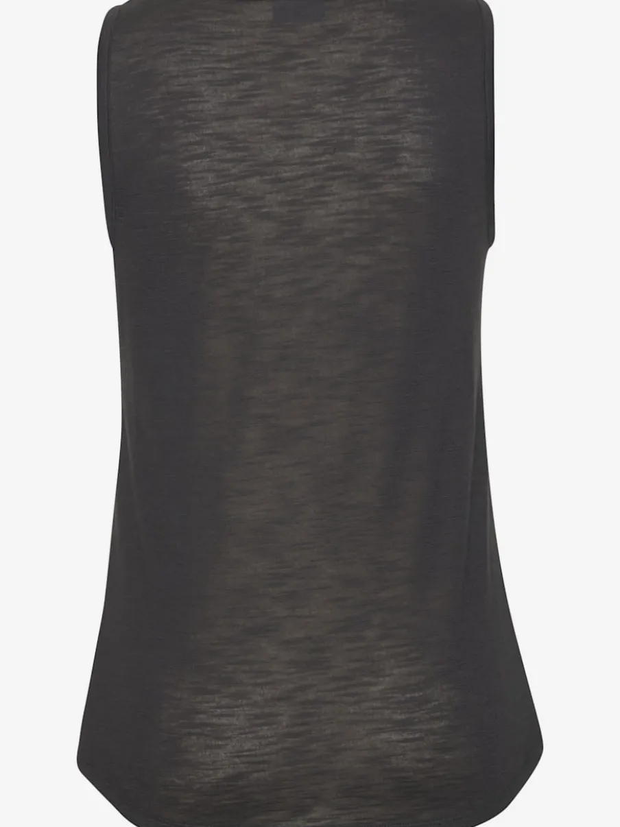 Débardeur sportif à col rond avec logo discret et coupe décontractée