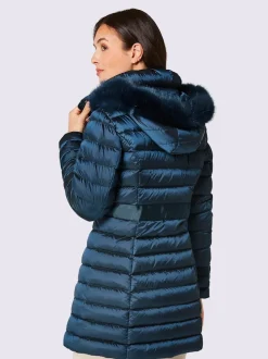 Doudoune matelassée avec capuche amovible et poches polaires