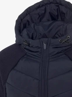 Doudoune matelassée avec capuche et poches zippées