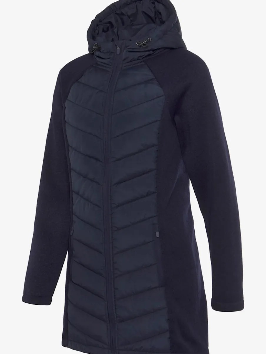 Doudoune matelassée avec manches en tricot polaire doux