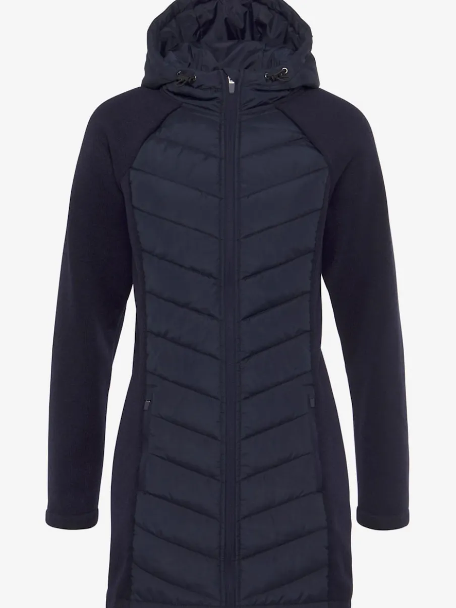Doudoune matelassée avec manches en tricot polaire doux