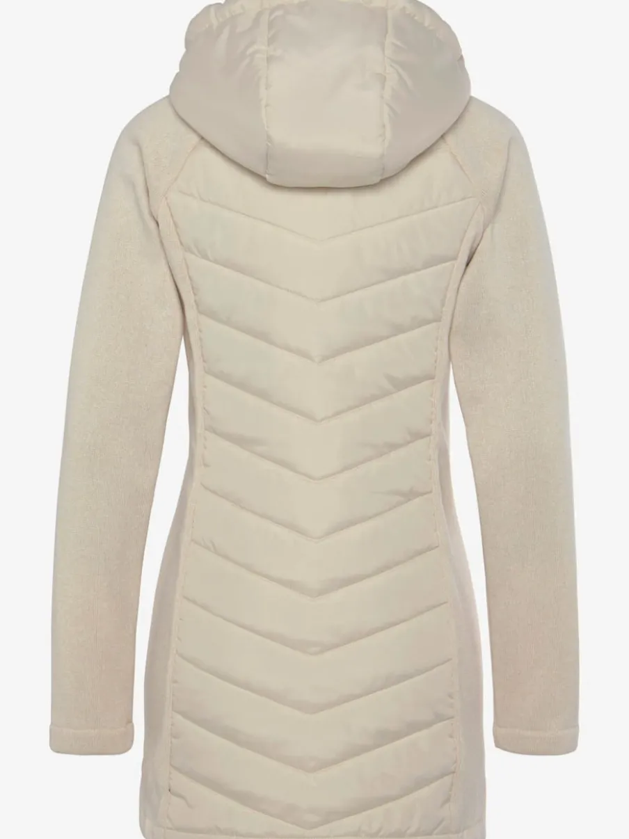 Doudoune matelassée avec manches en tricot polaire doux