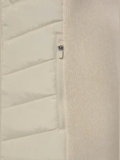 Doudoune matelassée avec manches en tricot polaire doux