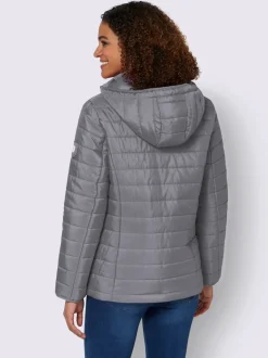 Doudoune matelassée confortable capuche amovible poches zippées
