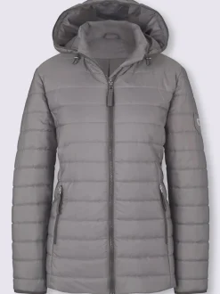 Doudoune matelassée confortable capuche amovible poches zippées