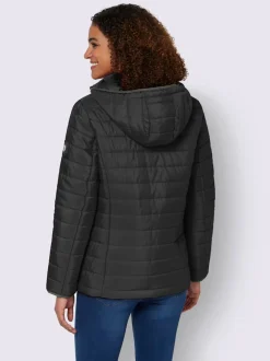 Doudoune matelassée confortable capuche amovible poches zippées