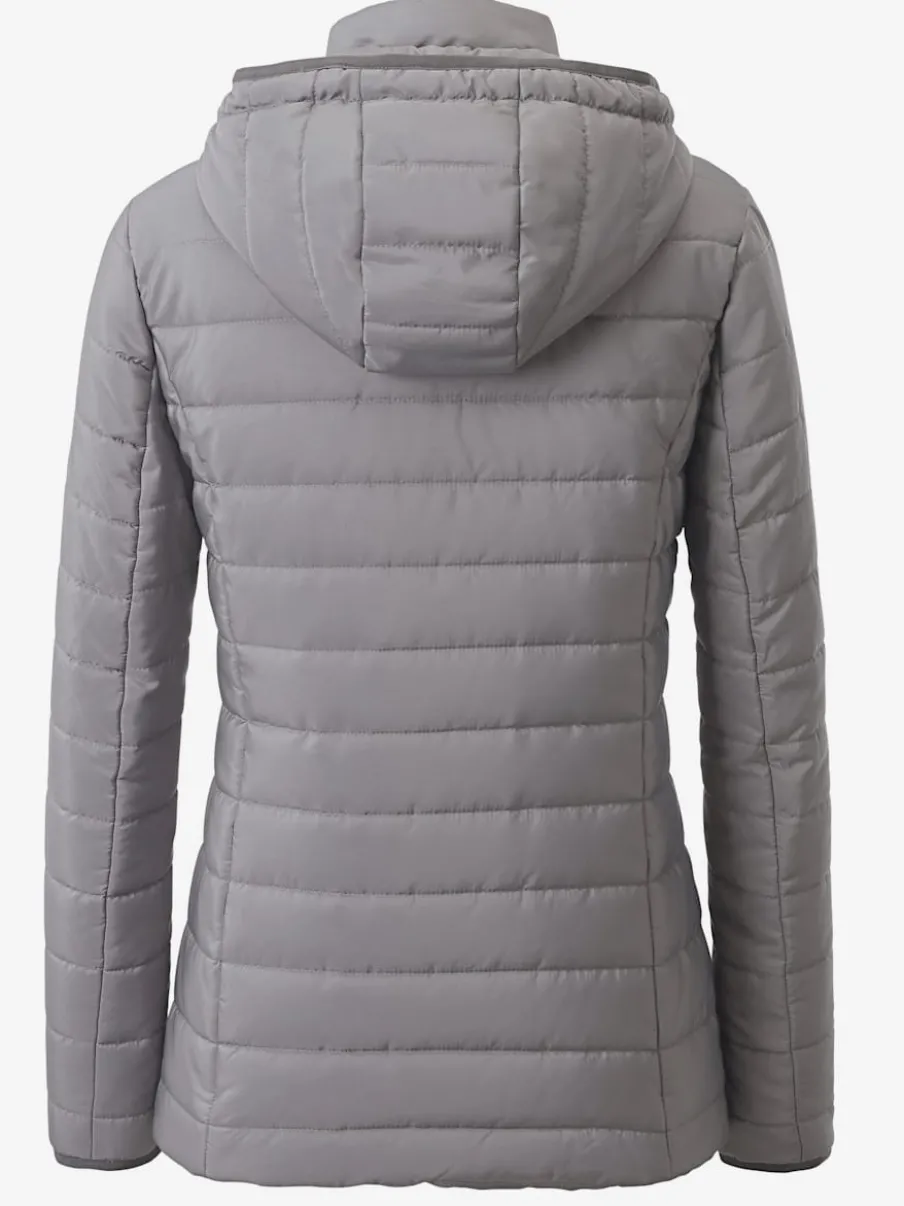 Doudoune matelassée confortable capuche amovible poches zippées