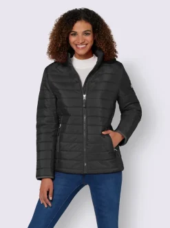 Doudoune matelassée confortable capuche amovible poches zippées