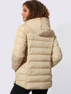 Doudounes matelassées avec capuche amovible et poches pratiques