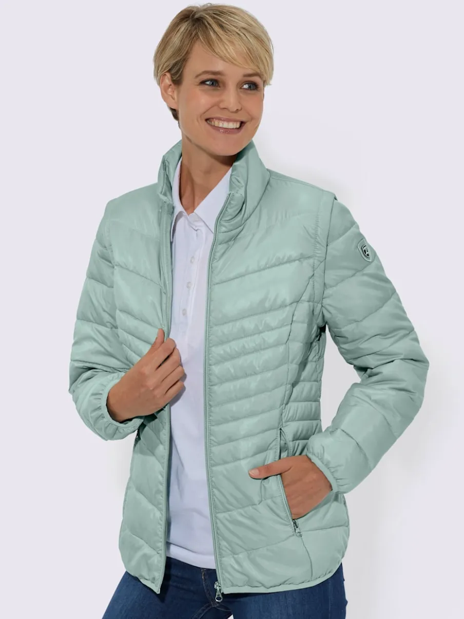 Doudoune transformable avec col montant et poches zippées