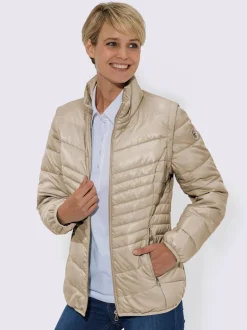 Doudoune transformable avec col montant et poches zippées