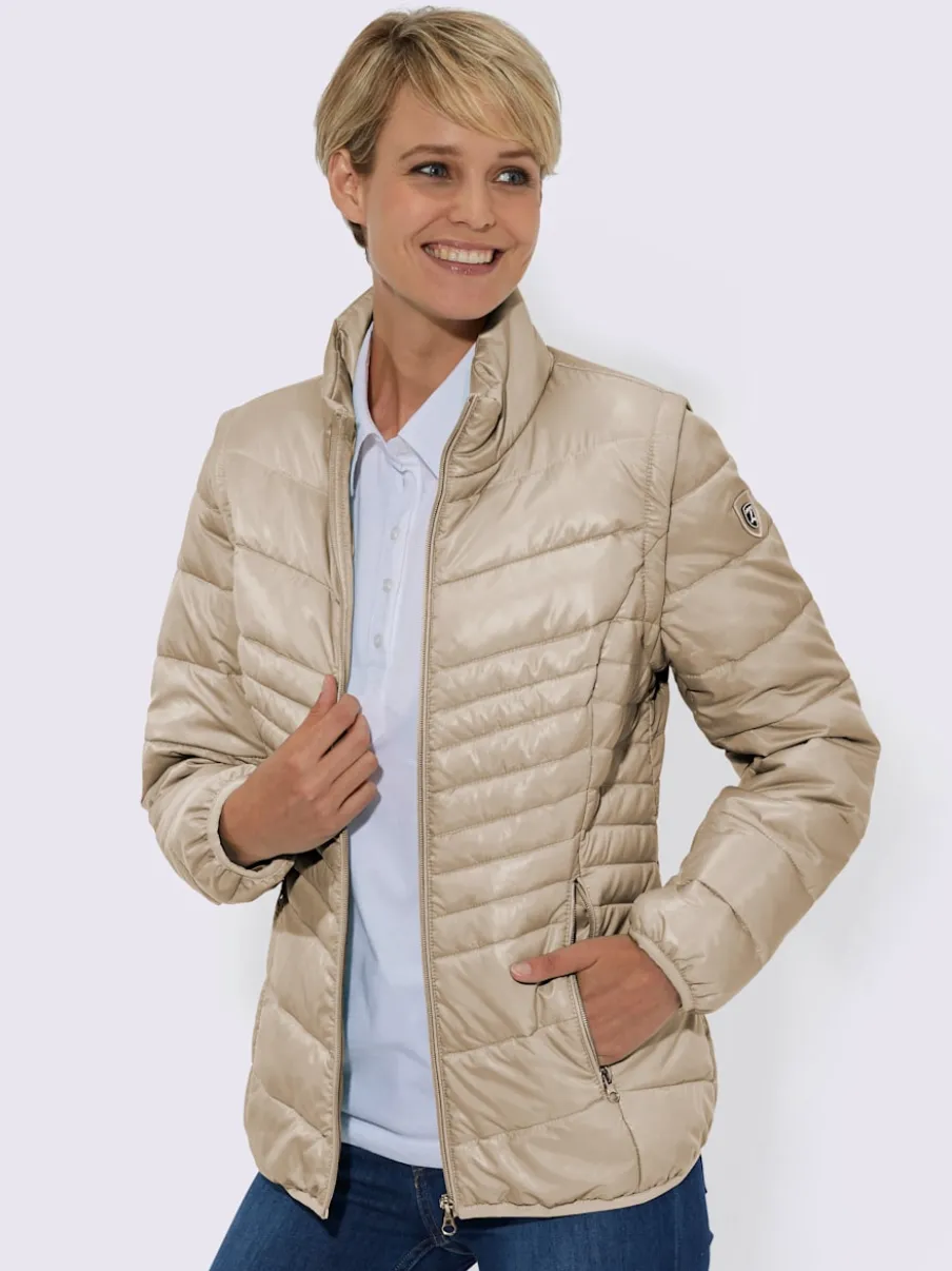 Doudoune transformable avec col montant et poches zippées