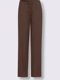 Ensemble chemisier et pantalon ample en lin léger