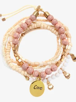 Ensemble de 7 bracelets : association tendance de plusieurs bracelets pour un look superposé décontracté