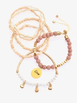 Ensemble de 7 bracelets : association tendance de plusieurs bracelets pour un look superposé décontracté