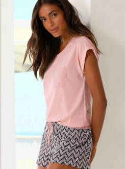 Ensemble de pyjama court avec t-shirt et short