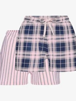 Ensemble de 2 shorts de pyjama à carreaux ou à rayures