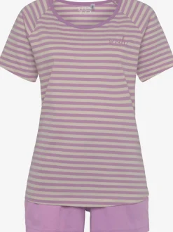 Ensemble pyjama court avec broderie