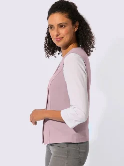 Gilet de costume à col V avec patte de boutonnage