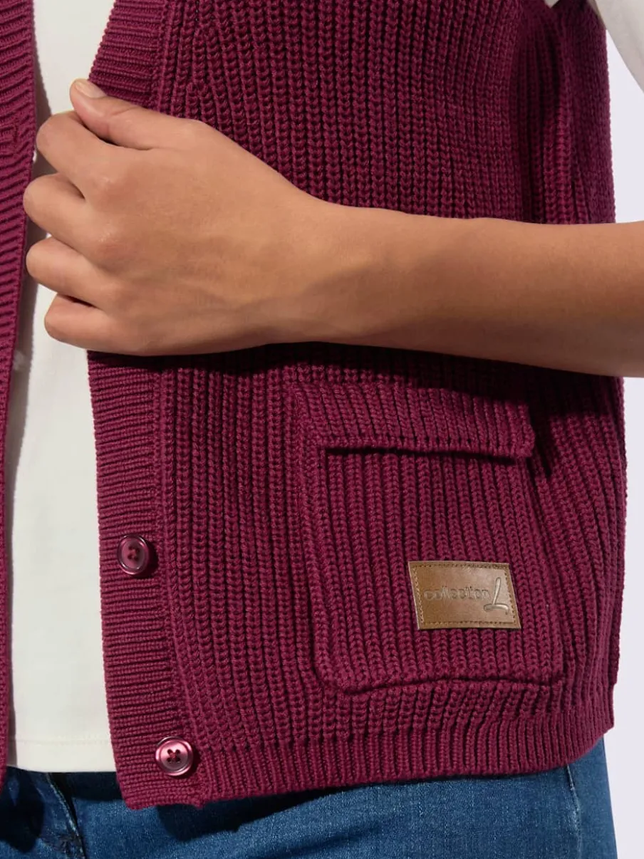 Gilet en tricot 50% coton