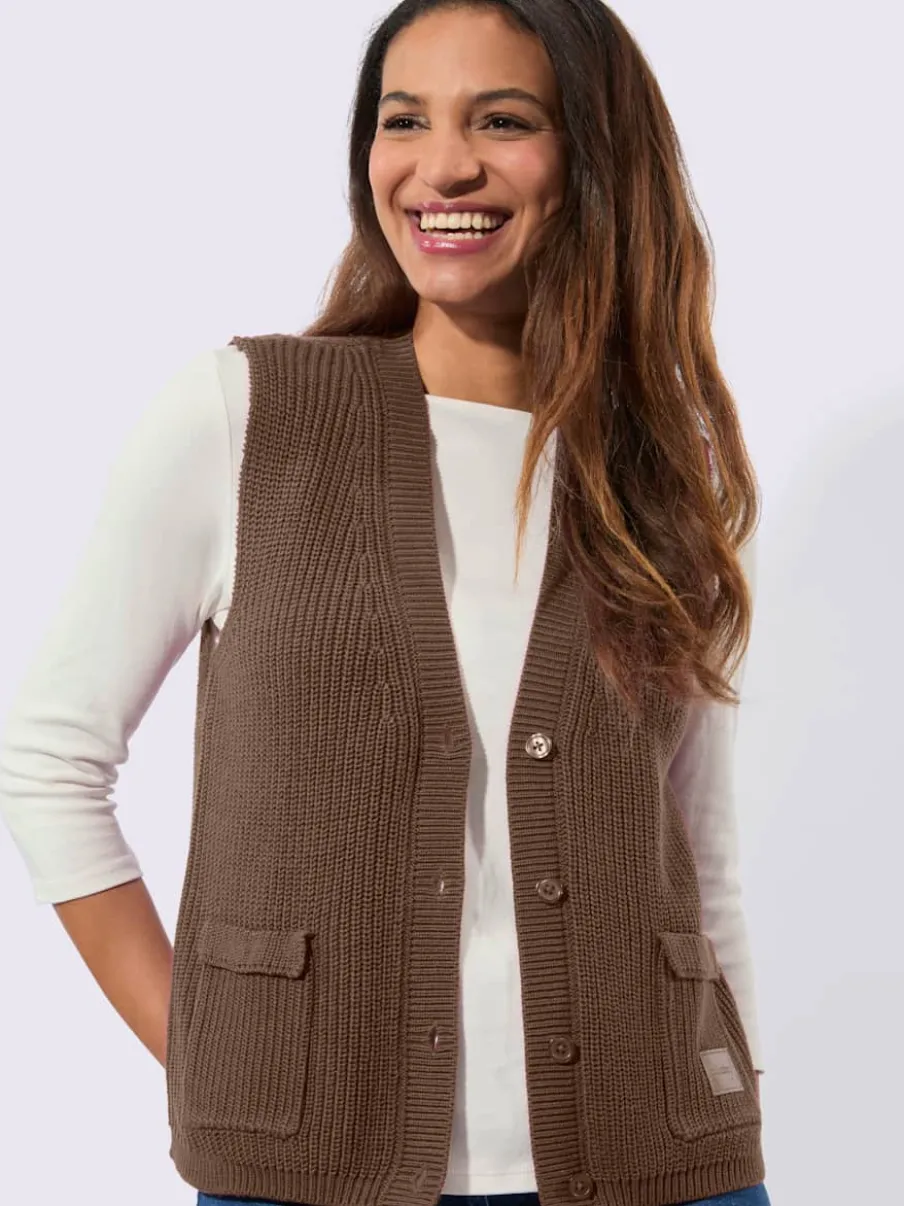 Gilet en tricot 50% coton
